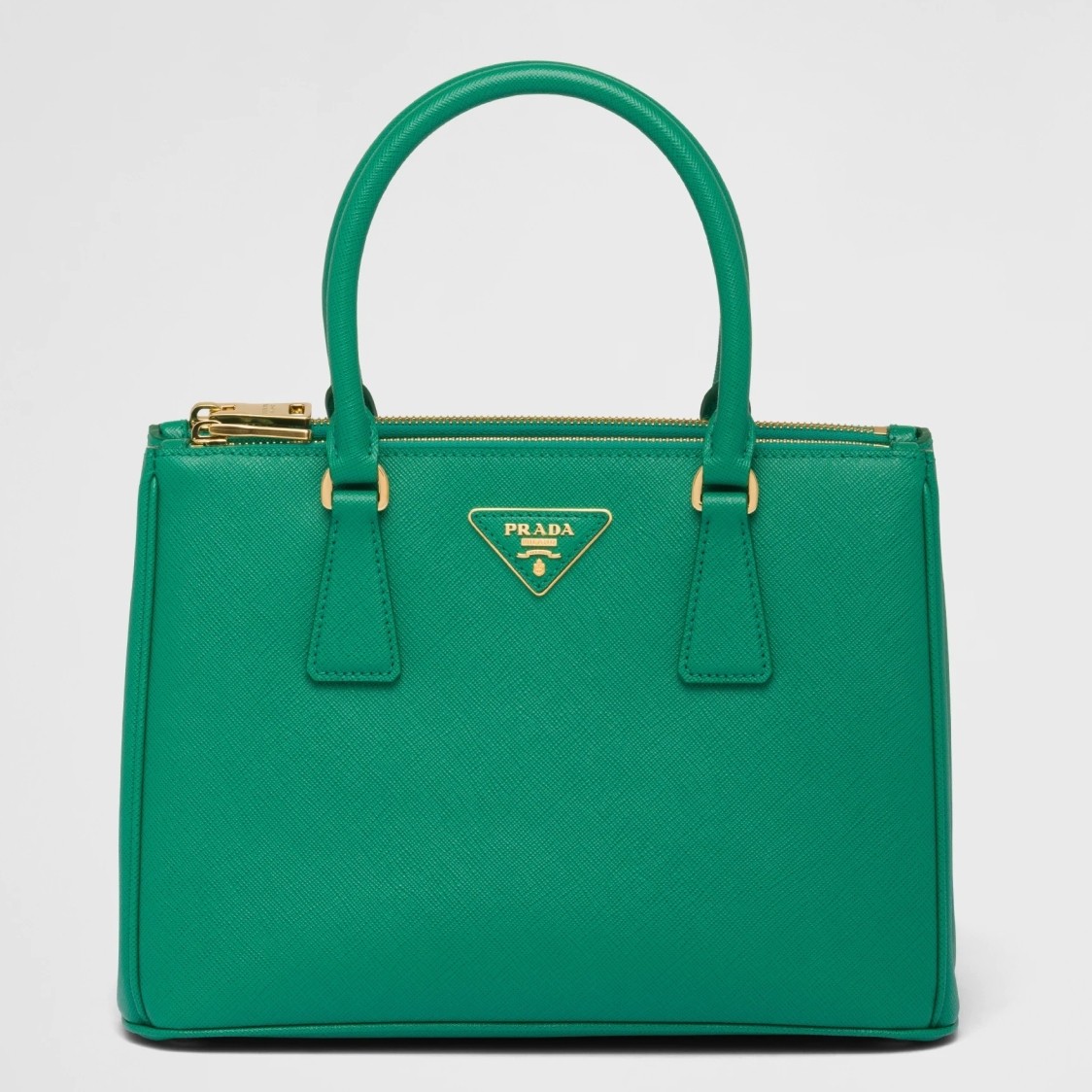 Pra*a small galleria bag in mango saffiano leather
