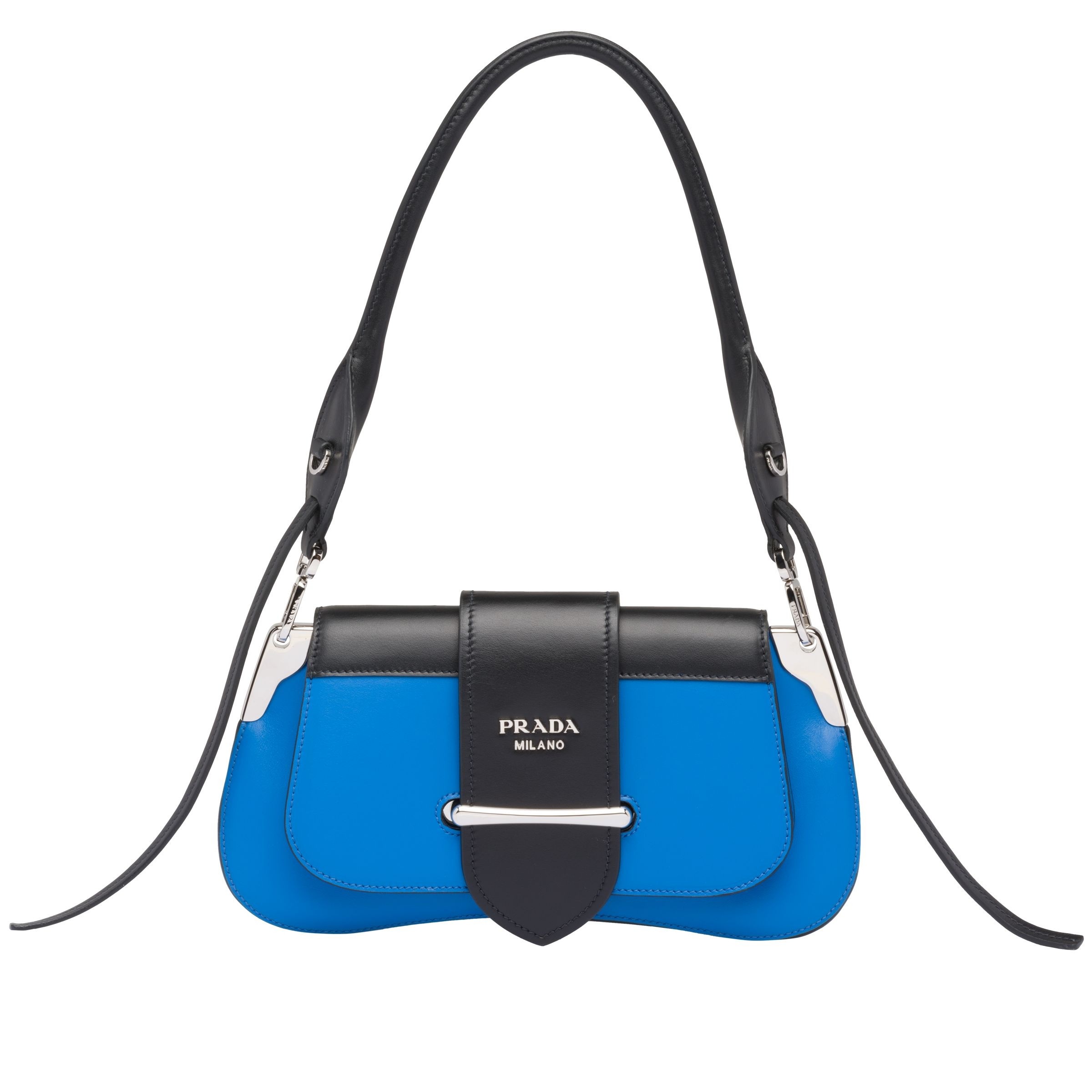 Pra*a sidonie shoulder bag in blue/black leather
