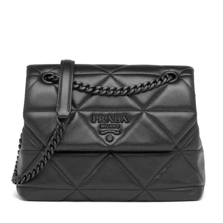 Pra*a spectrum small bag in black nappa leather