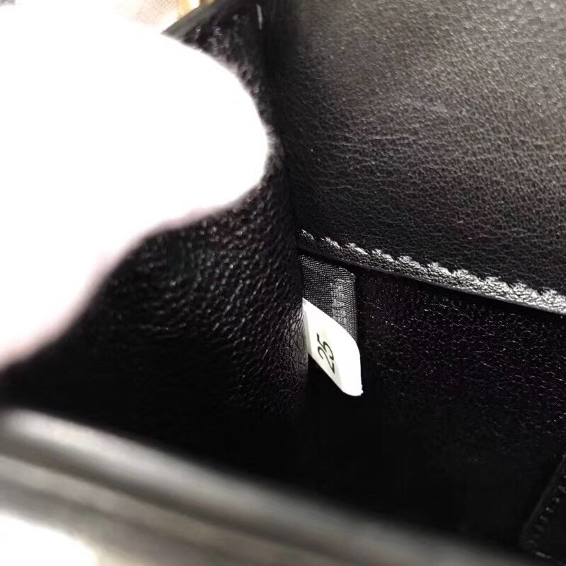 Pra*a cahier clutch in black saffiano calf leather
