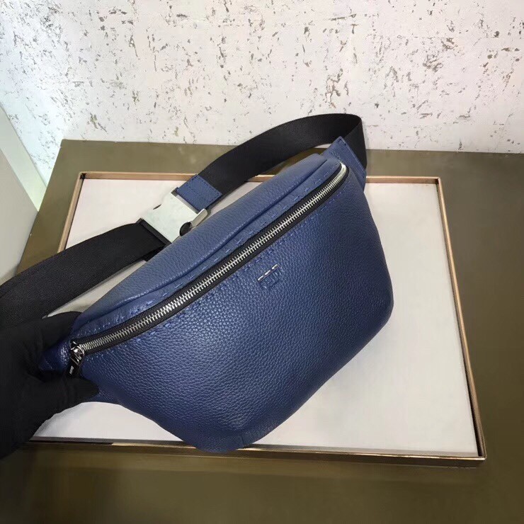 F**di belt bag in blue romano leather