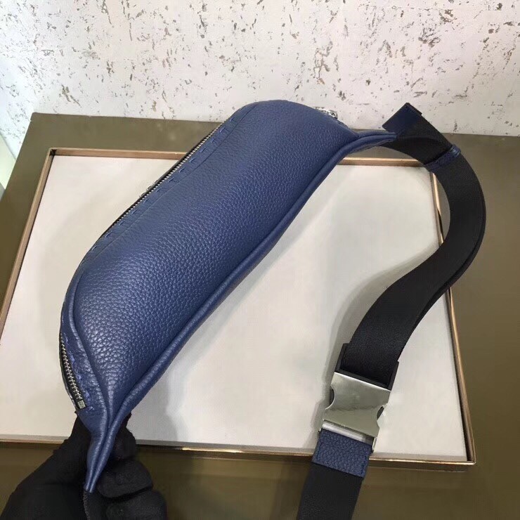 F**di belt bag in blue romano leather