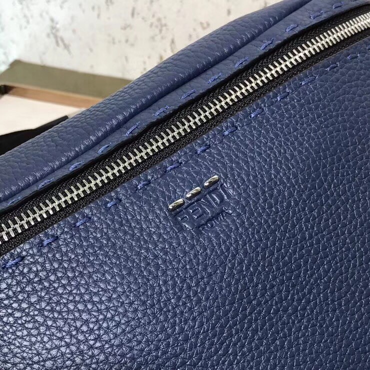 F**di belt bag in blue romano leather
