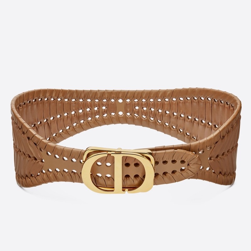 D*or 30 montaigne 40mm belt in camel calfskin