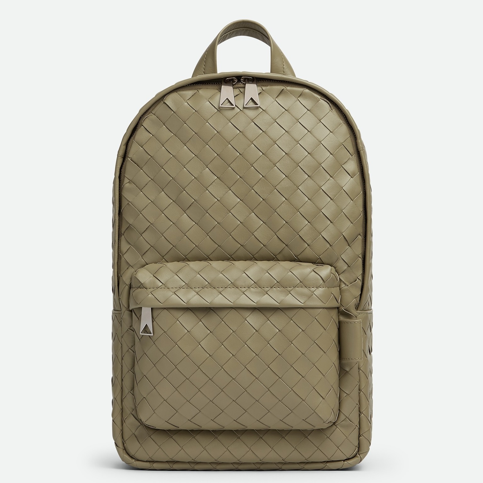 bo*te*ga Ve*ne*ta small backpack in taupe intrecciato calfskin