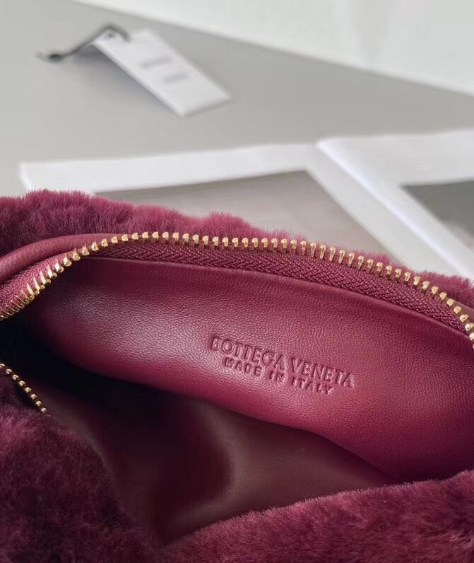 bo*te*ga Ve*ne*ta mini bv jodie bag in mystic shearling