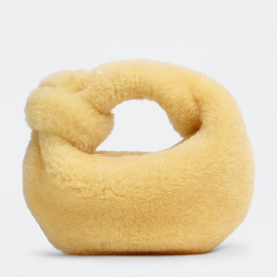 bo*te*ga Ve*ne*ta mini bv jodie bag in teddy shearling