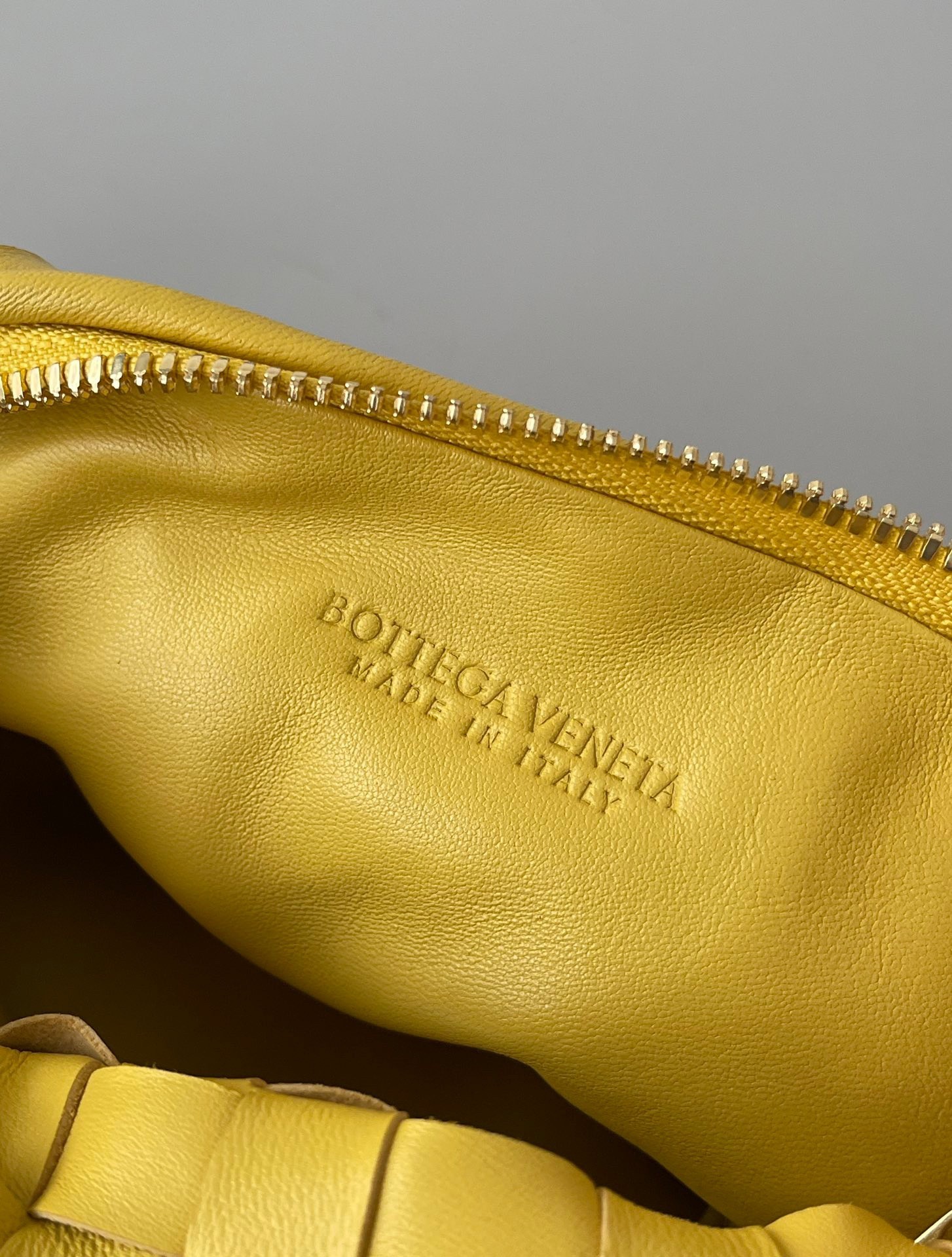 bo*te*ga Ve*ne*ta bv jodie mini bag in yellow intrecciato lambskin