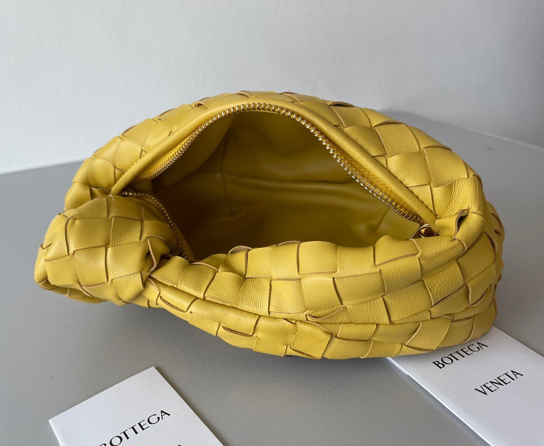 bo*te*ga Ve*ne*ta bv jodie mini bag in yellow intrecciato lambskin