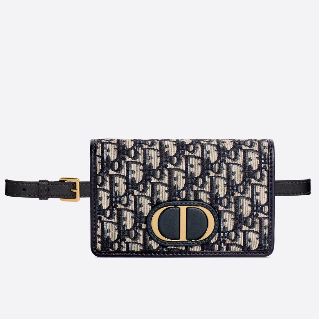 D*or 30 montaigne 2 in 1 pouch in blue oblique canvas