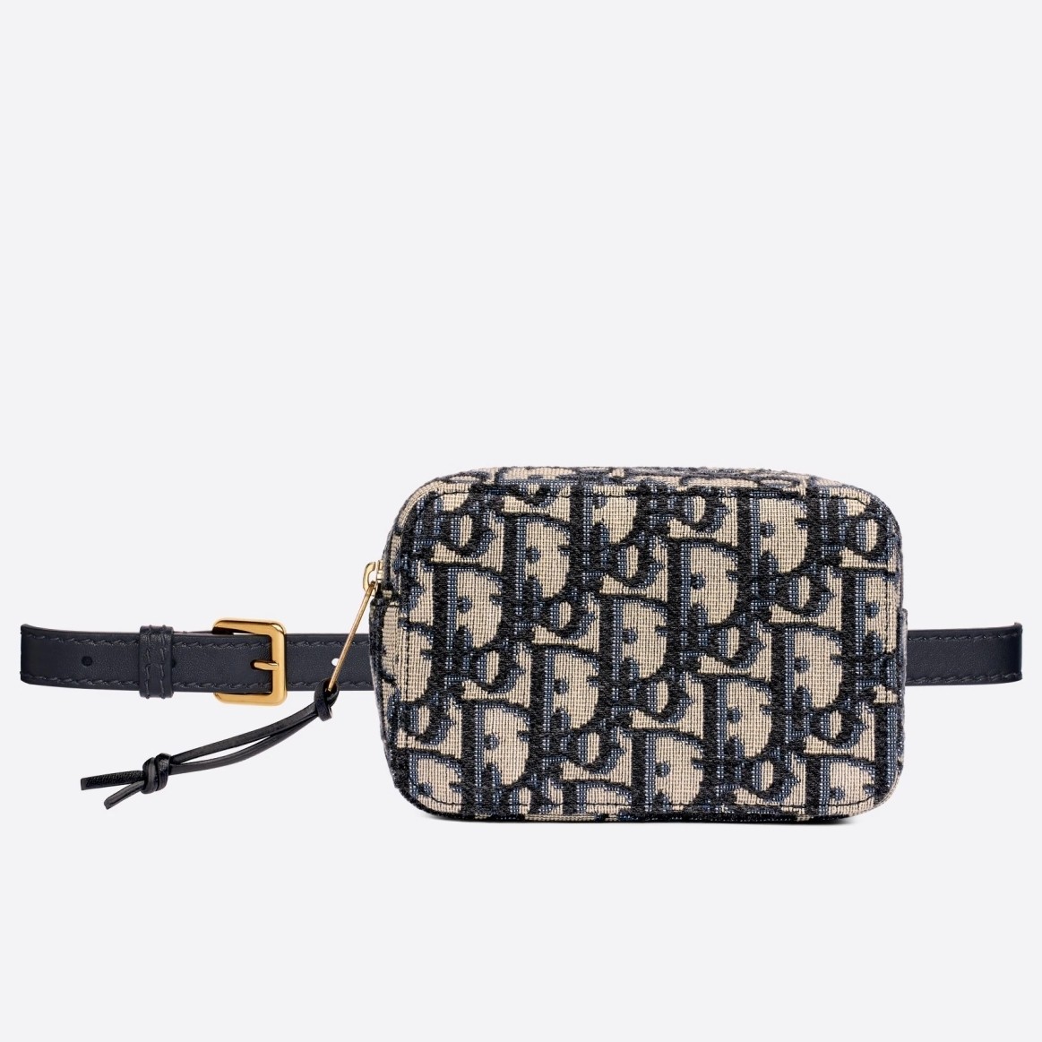 D*or belt pouch in blue oblique canvas