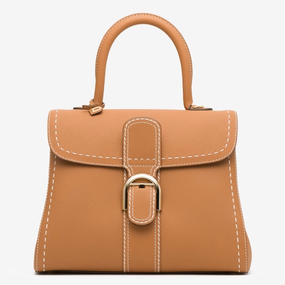 De1uavx brillant mm surpique bag in brown rodeo calf leather