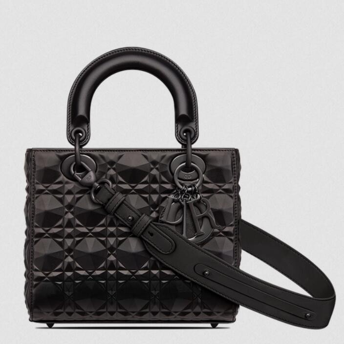 D*or small lady D*or my abcD*or bag in black diamon calfskin