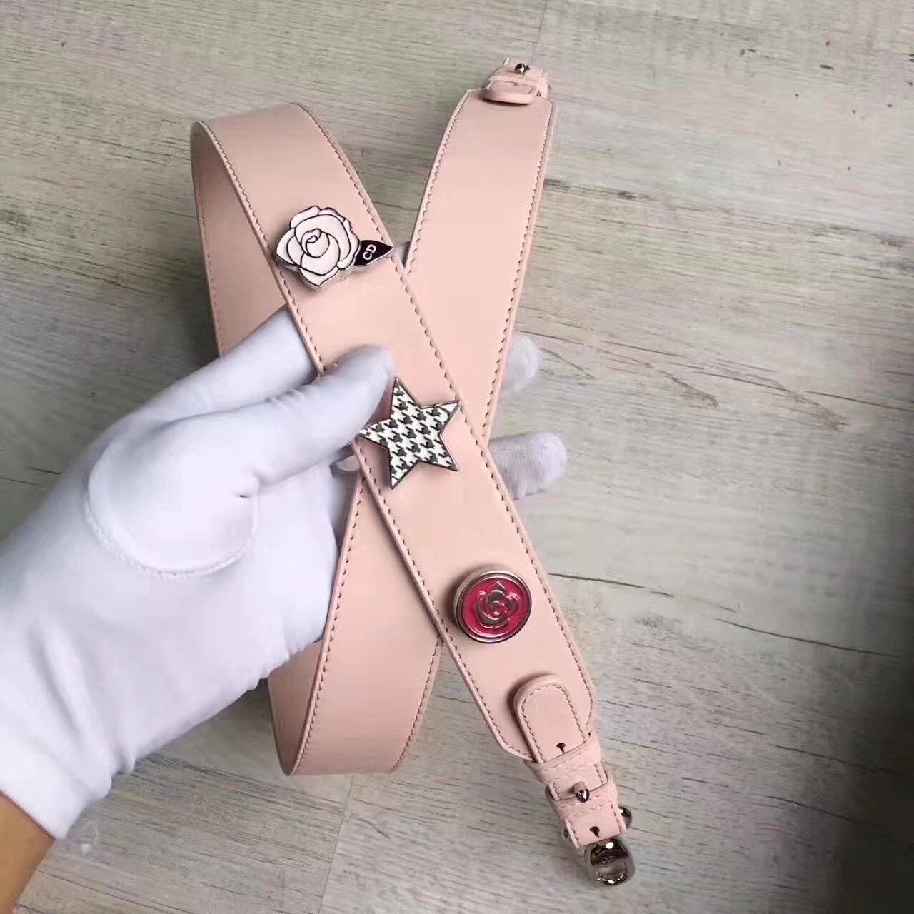 D*or my lady D*or bag in pink lambskin
