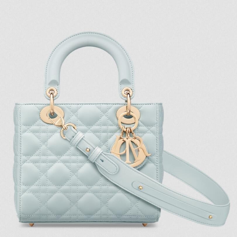 D*or small lady D*or my abcD*or bag in placid blue lambskin
