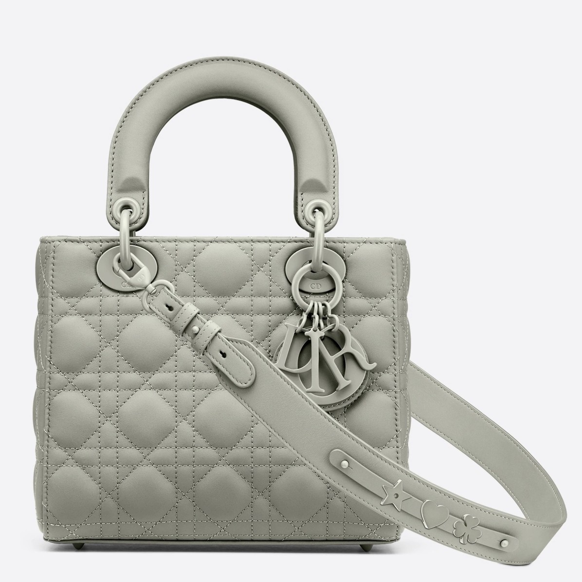 D*or lady D*or my abcD*or bag in gray ultramatte calfskin
