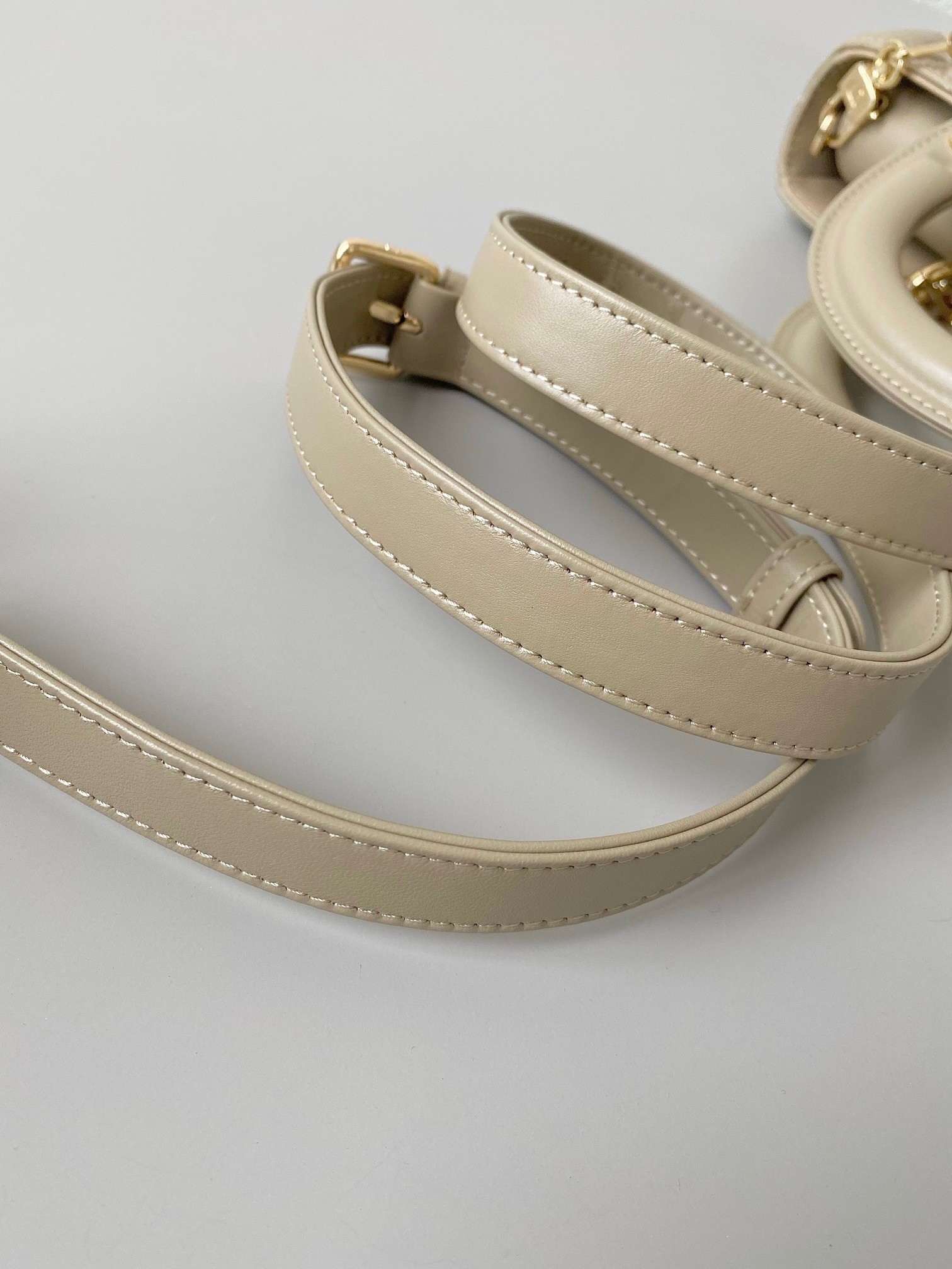 D*or lady d-joy medium bag in sand cannage lambskin