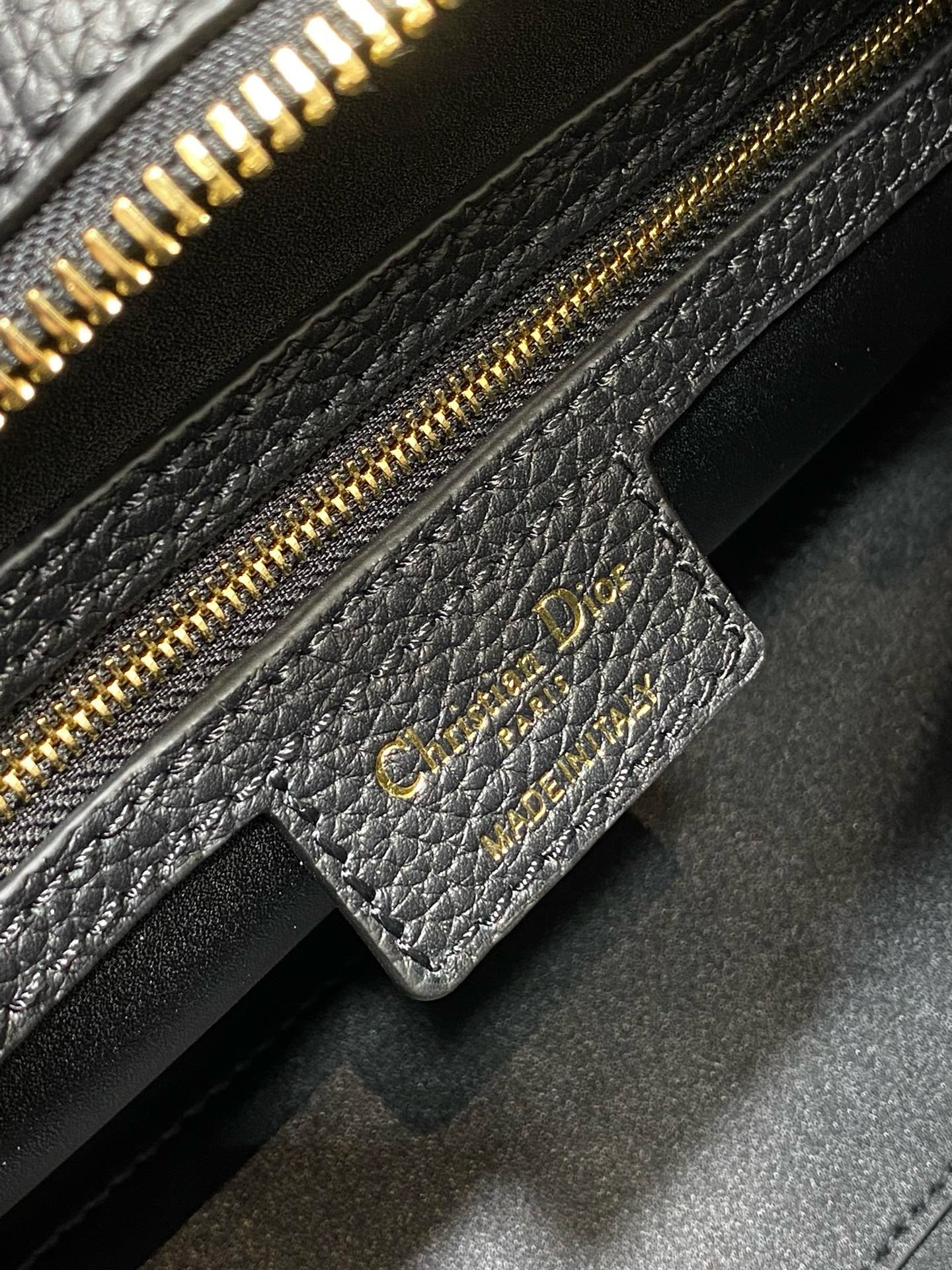 D*or medium lady d-sire my abcD*or bag in black bull leather