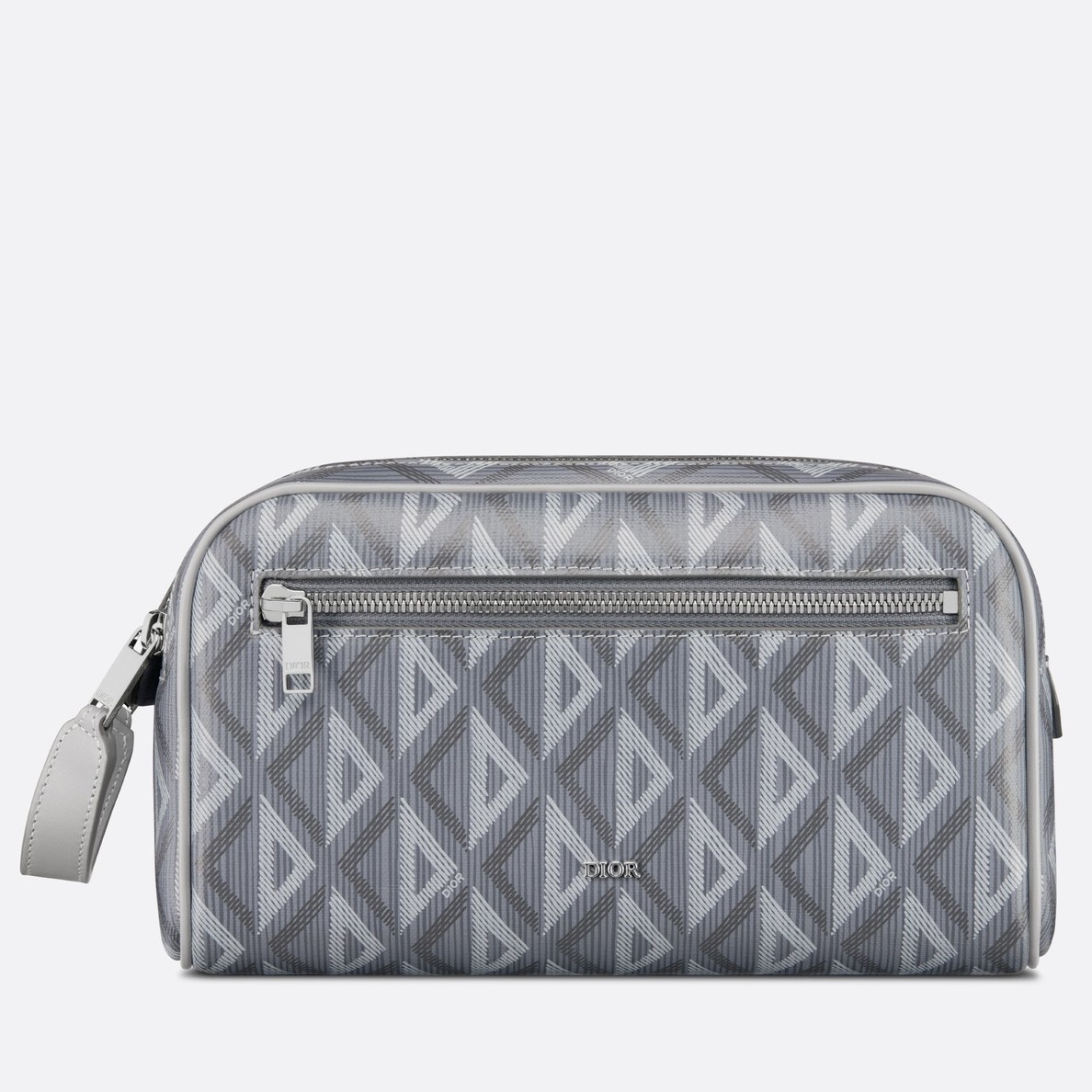 d*or toiletry bag in grey cd Di*m*nd canvas