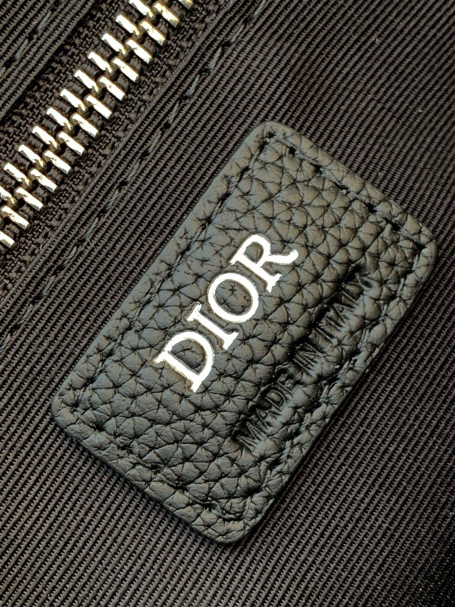 D*or toiletry bag in D*or black oblique jacquard