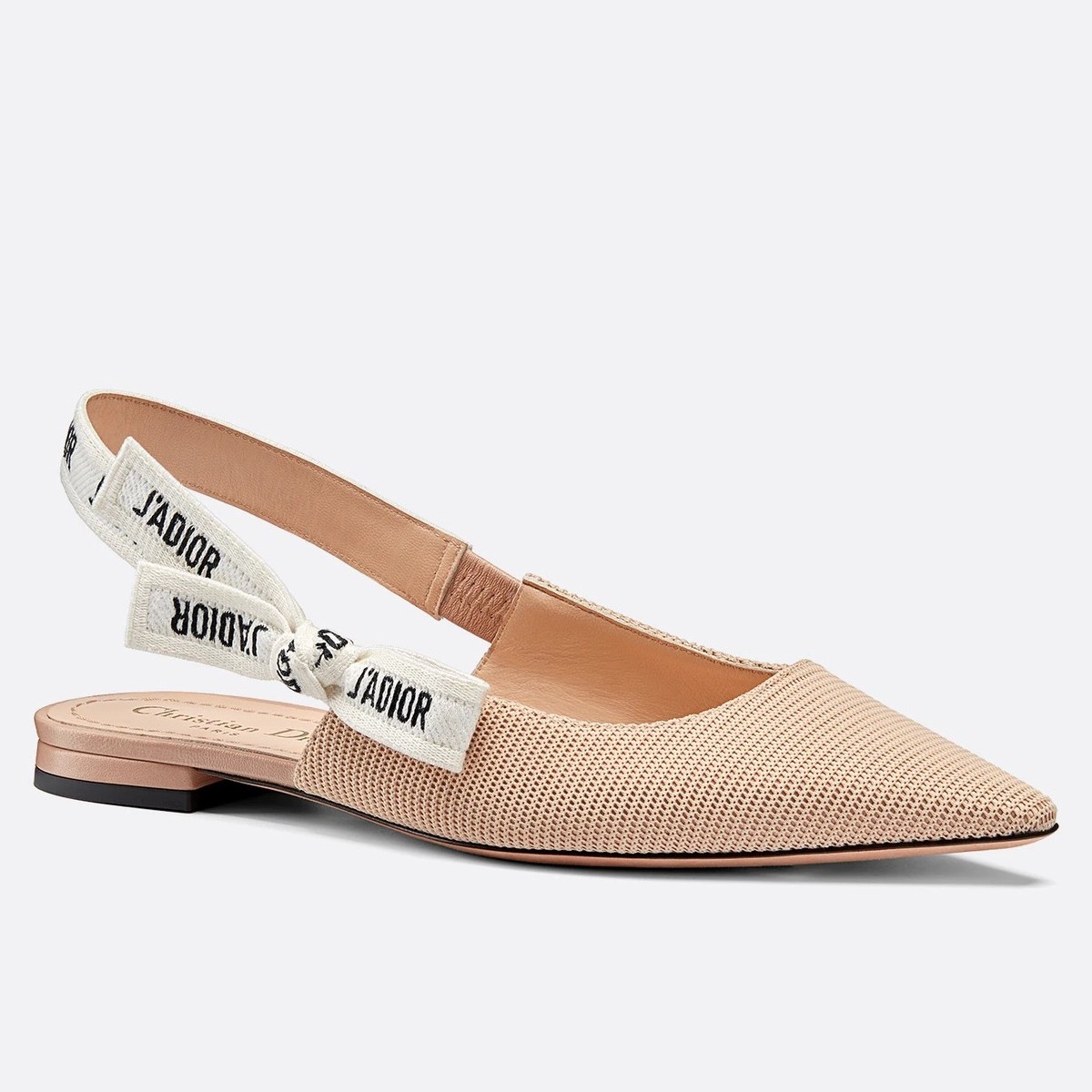 D*or j''aD*or slingback ballerina flats in nude technical fabric