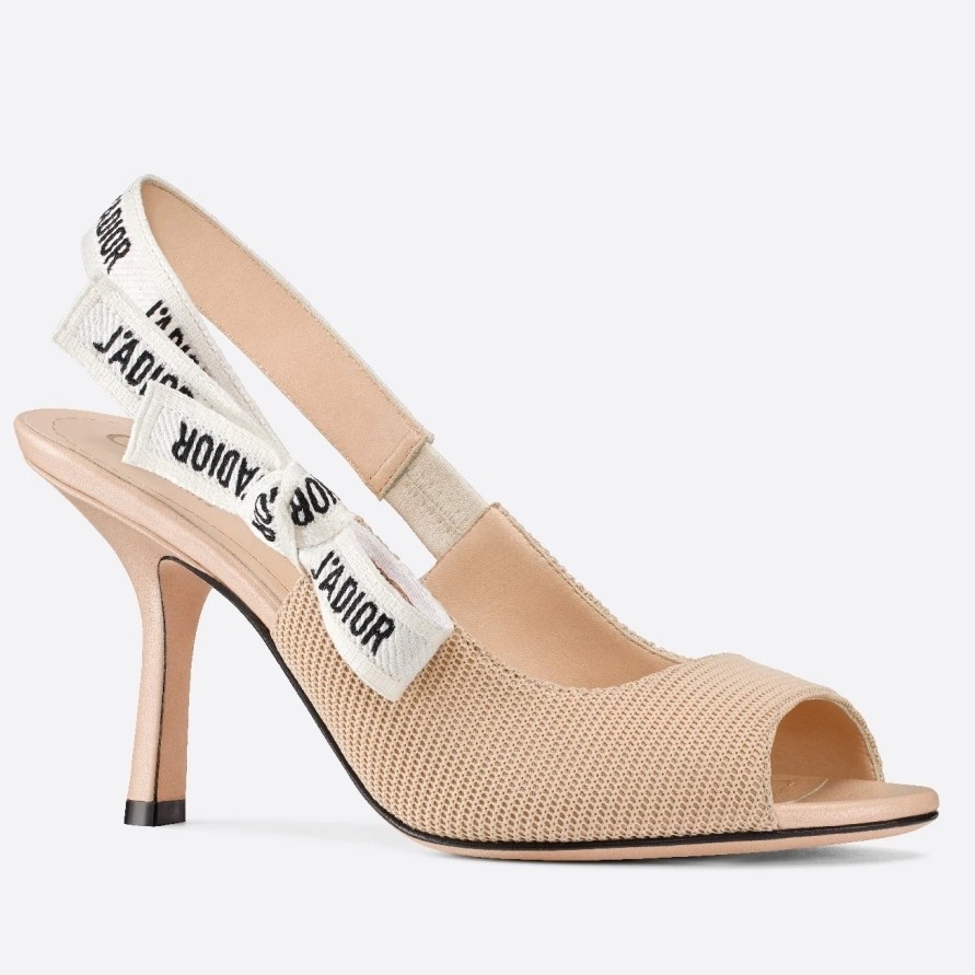D*or j''aD*or heeled sandals in nudetechnical fabric
