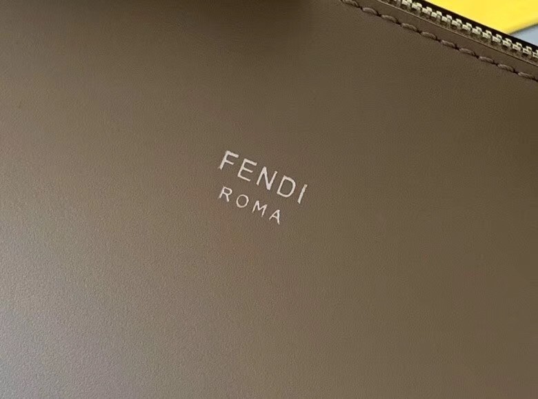 F**di by the way medium bag in grey calfskin