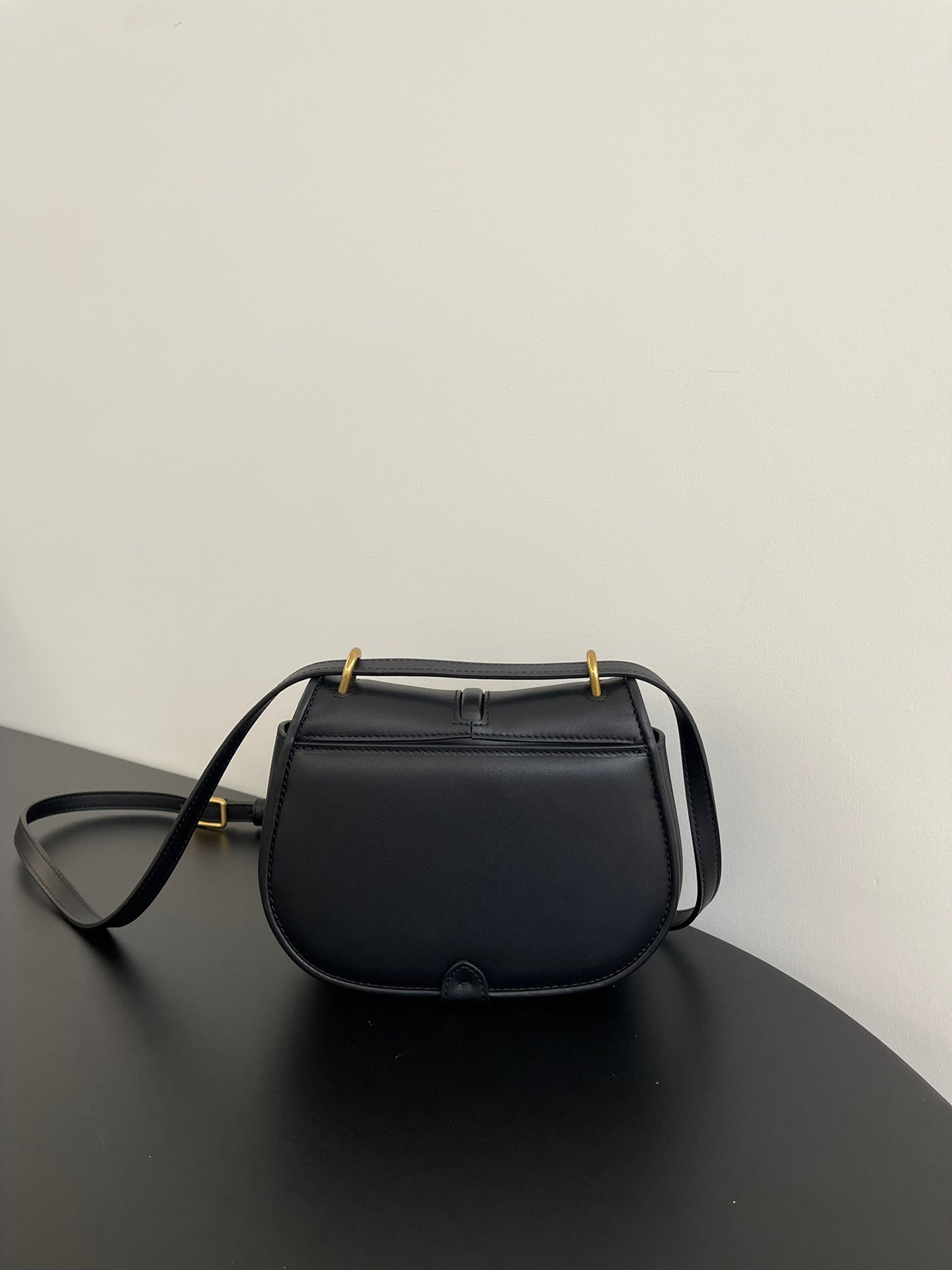 F**di c’mon small bag in black calfskin