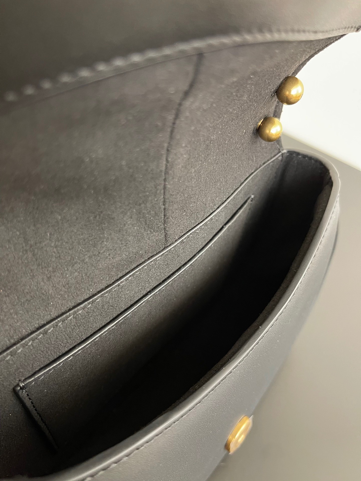 F**di c’mon small bag in black calfskin