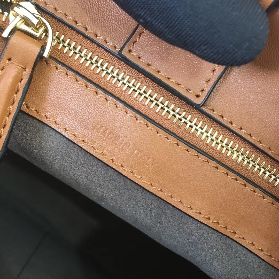 F**di small runaway bag in camarel calfskin leather