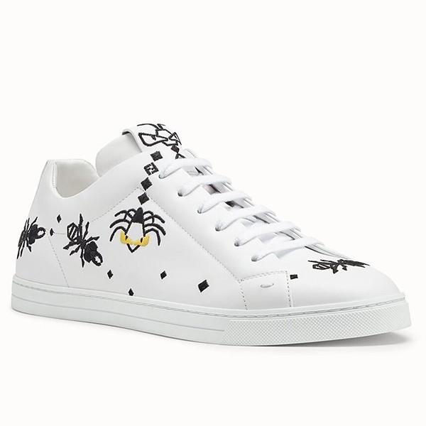 f**di S*per bugs embroidered sneakers