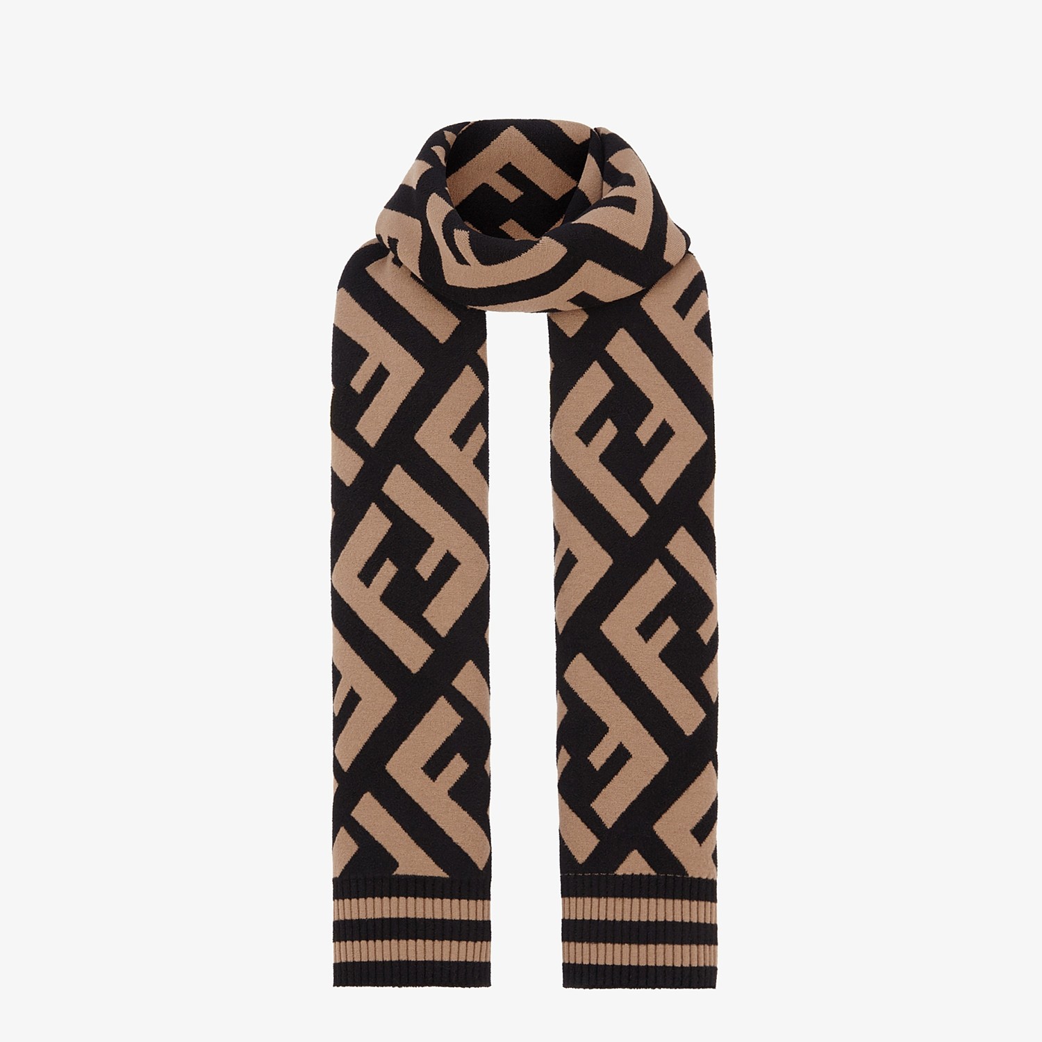 F**di wool and viscose ff scarf