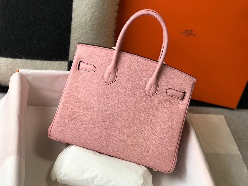 H**mes pink clemence birkin 30cm bag ghw