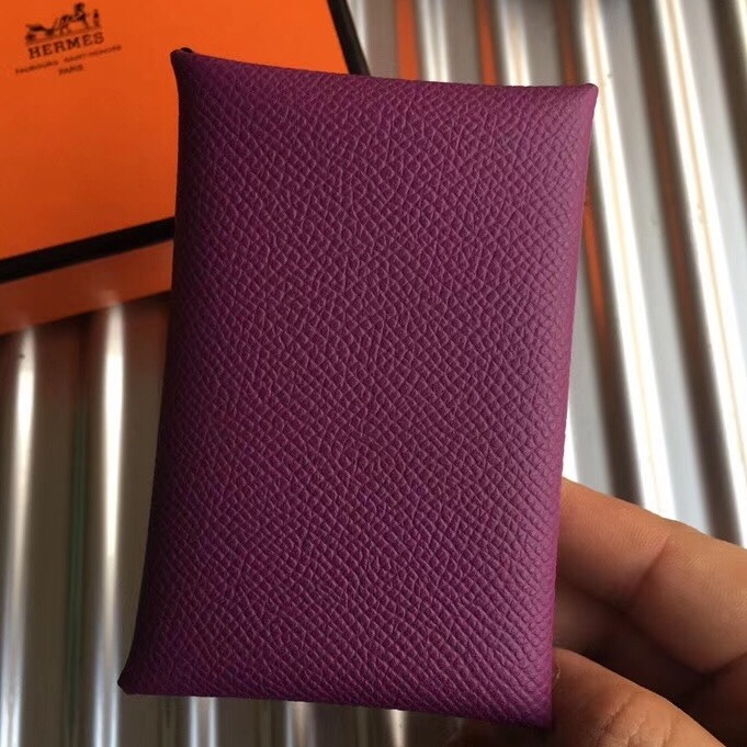 H**mes anemone epsom calvi card holder