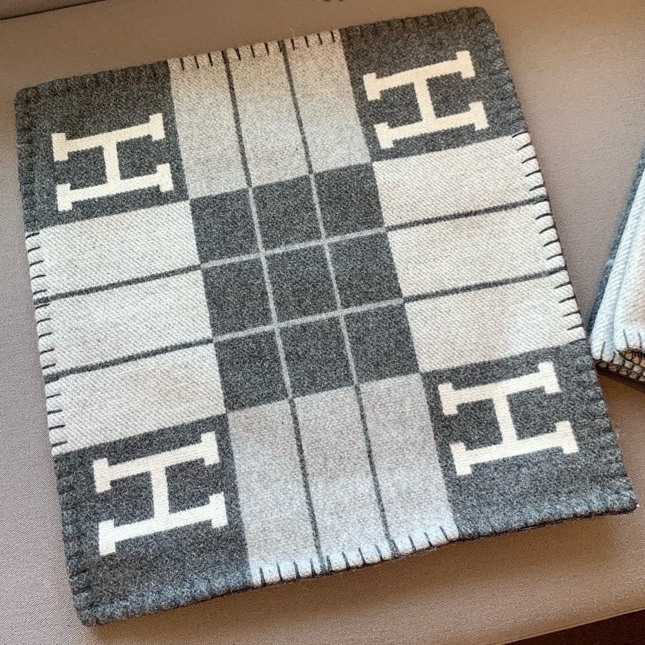 H**mes grey small avalon iii pillow cover