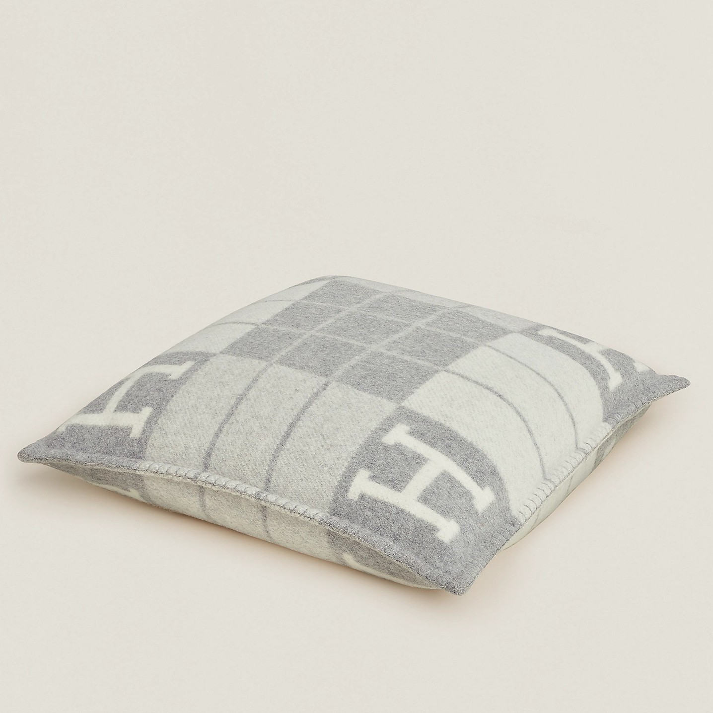 H**mes grey small avalon iii pillow cover
