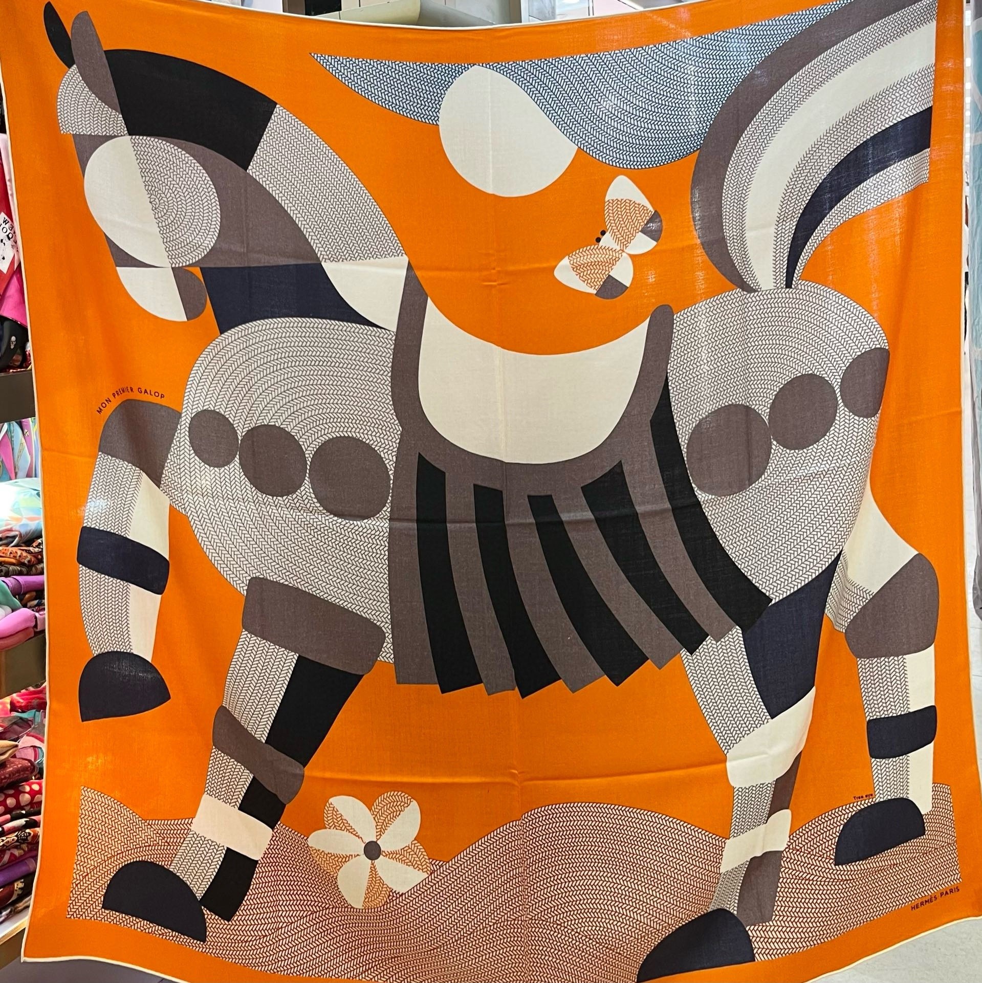 H**mes orange mon premier galop shawl 140