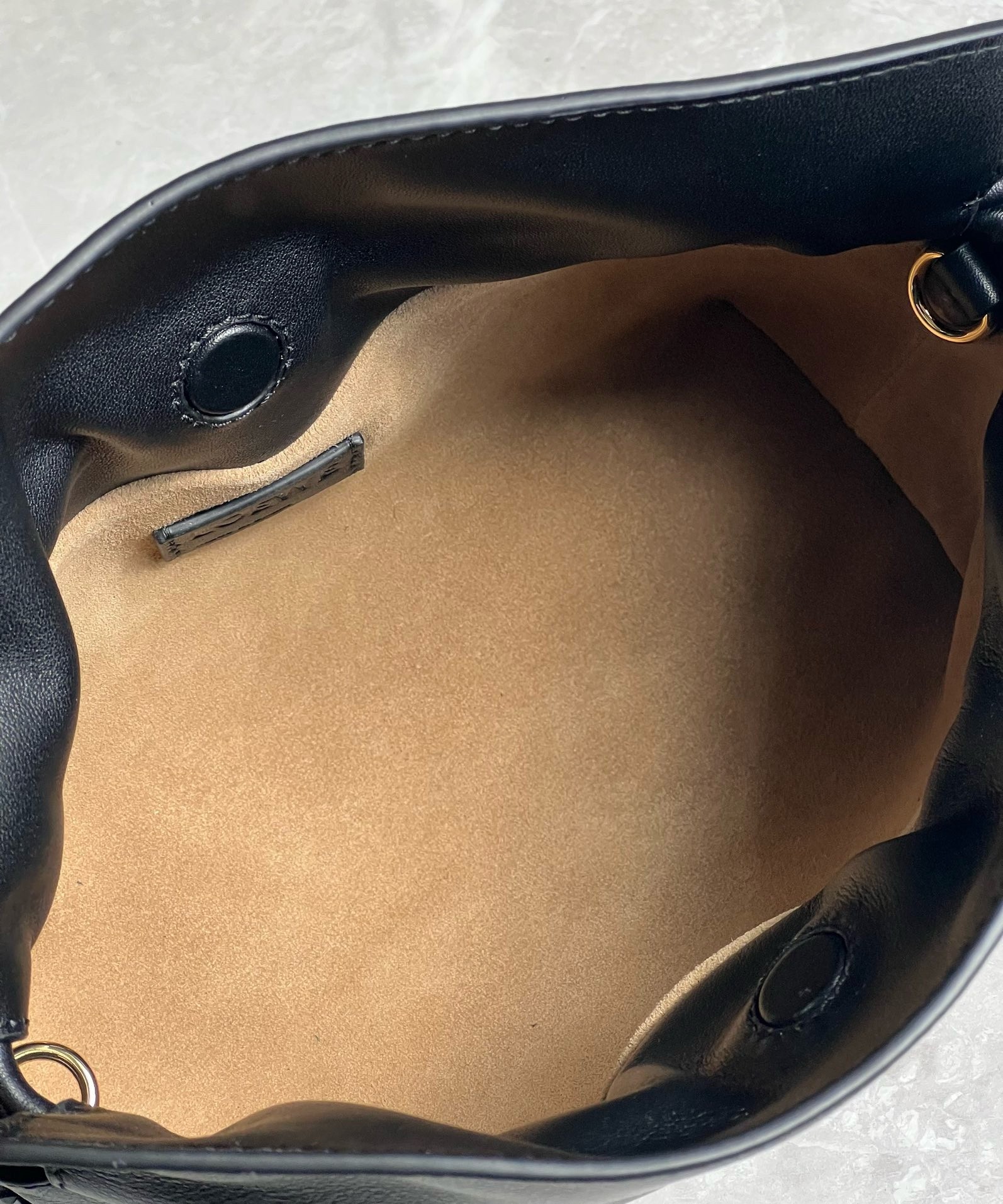 L0ew* mini flamenco clutch bag in black nappa calfskin
