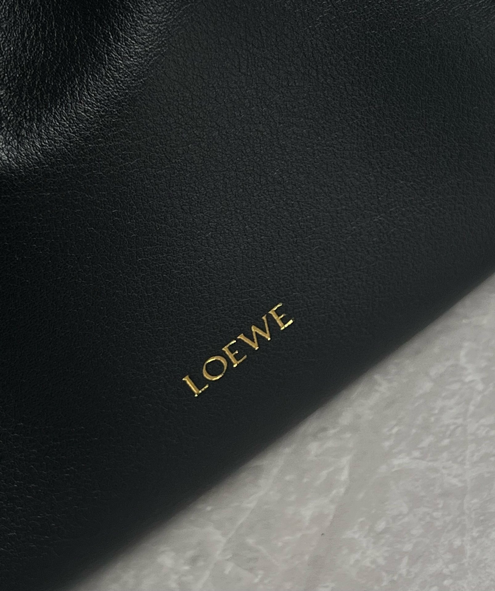 L0ew* mini flamenco clutch bag in black nappa calfskin