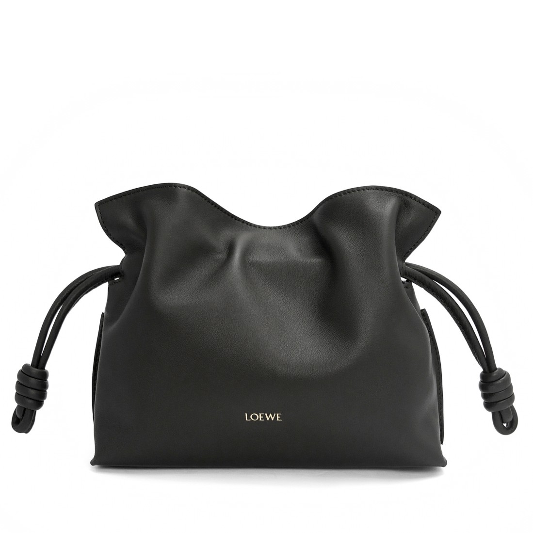 L0ew* mini flamenco clutch bag in black nappa calfskin