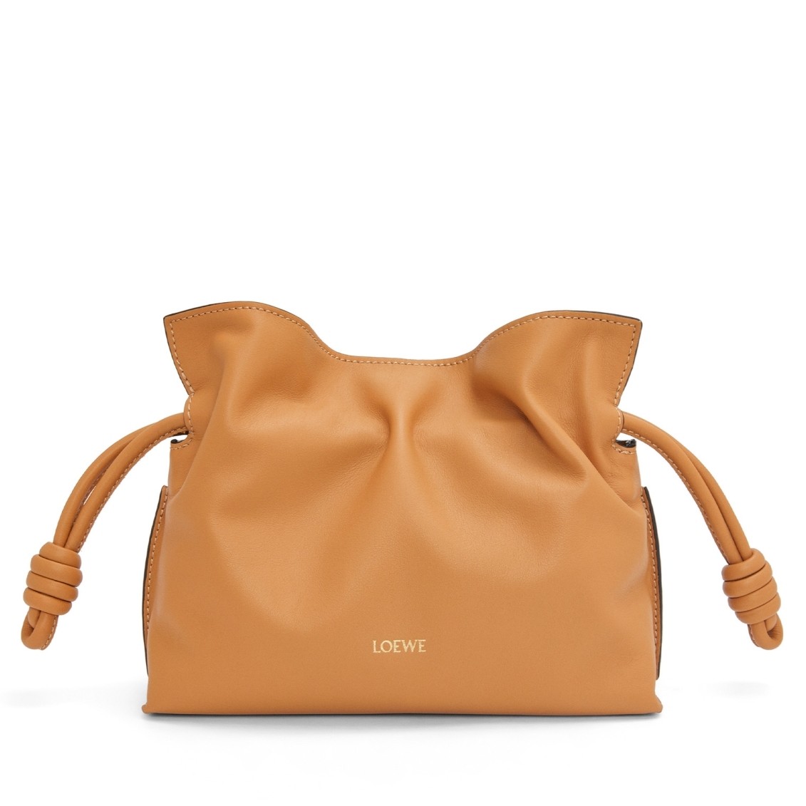 L0ew* mini flamenco clutch bag in warm desert nappa calfskin
