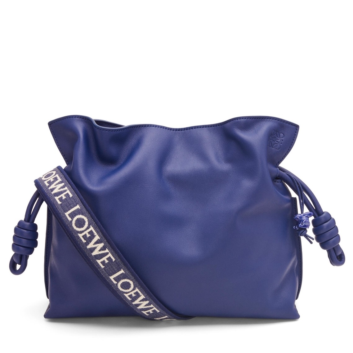 L0ew* flamenco clutch bag in dark purple leather