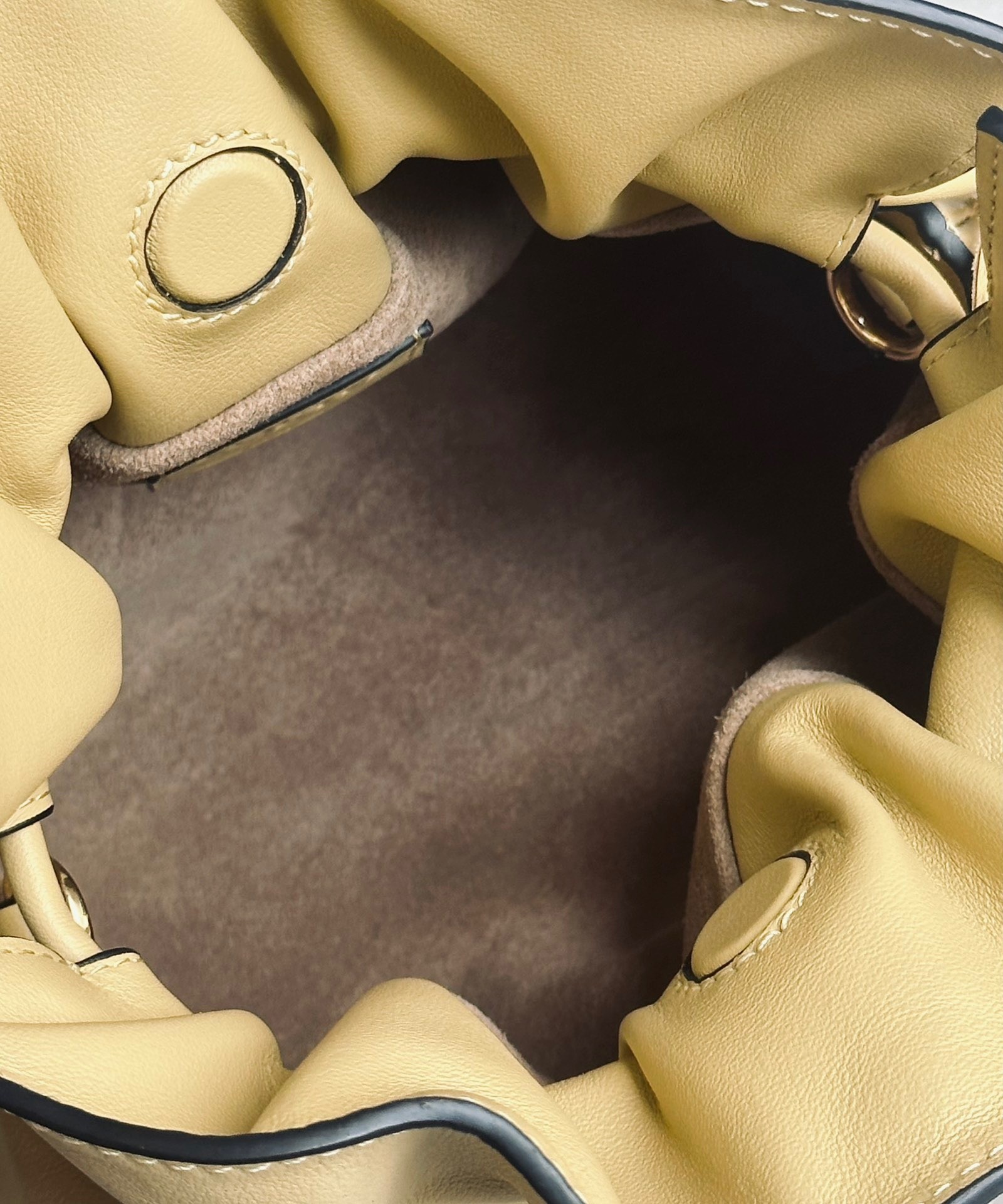 L0ew* flamenco clutch bag in dark butter calfskin