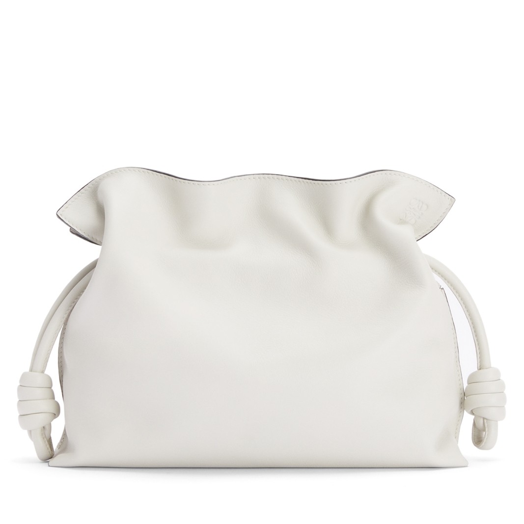 L0ew* flamenco clutch in white nappa leather