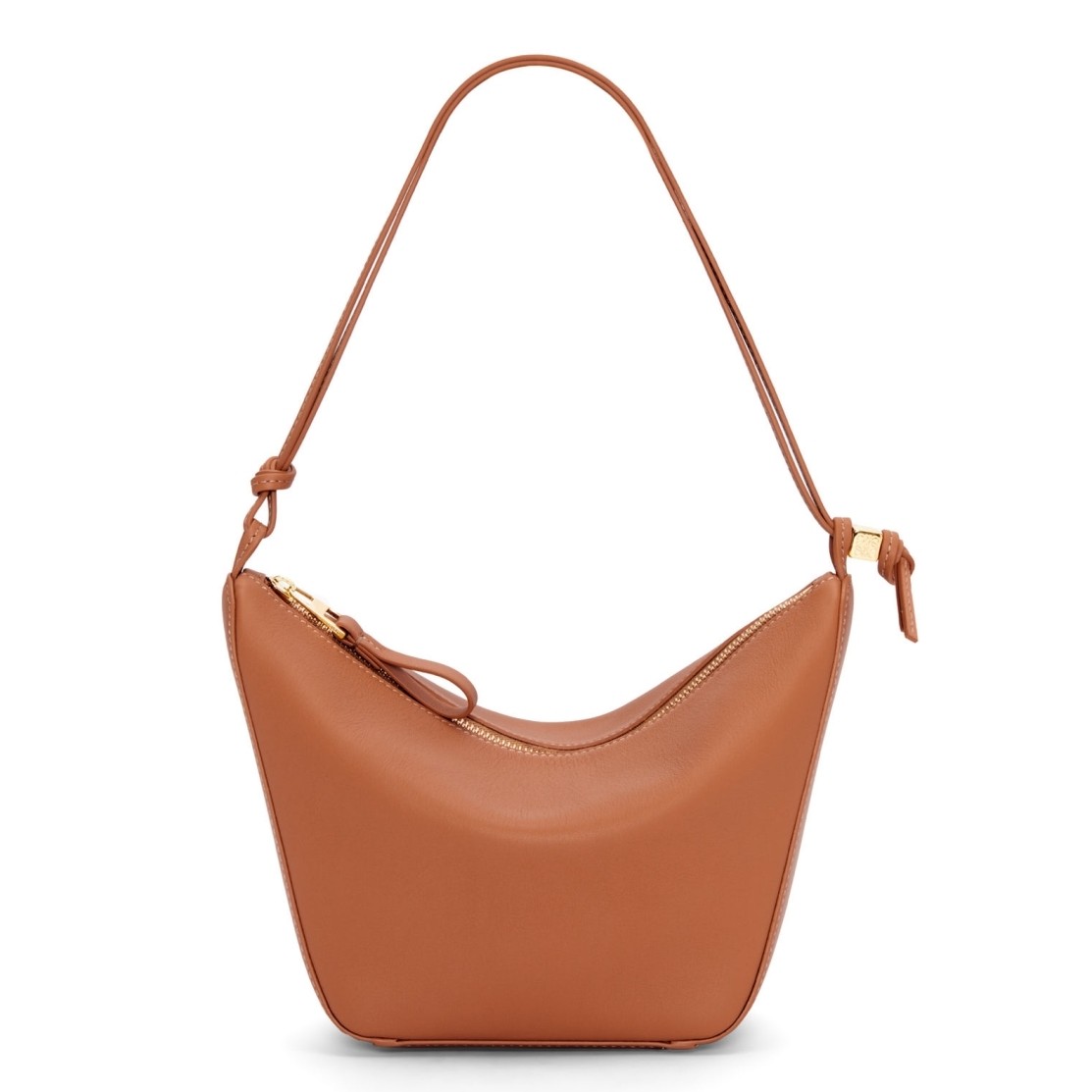L0ew* mini hammock hobo bag in brown calfskin