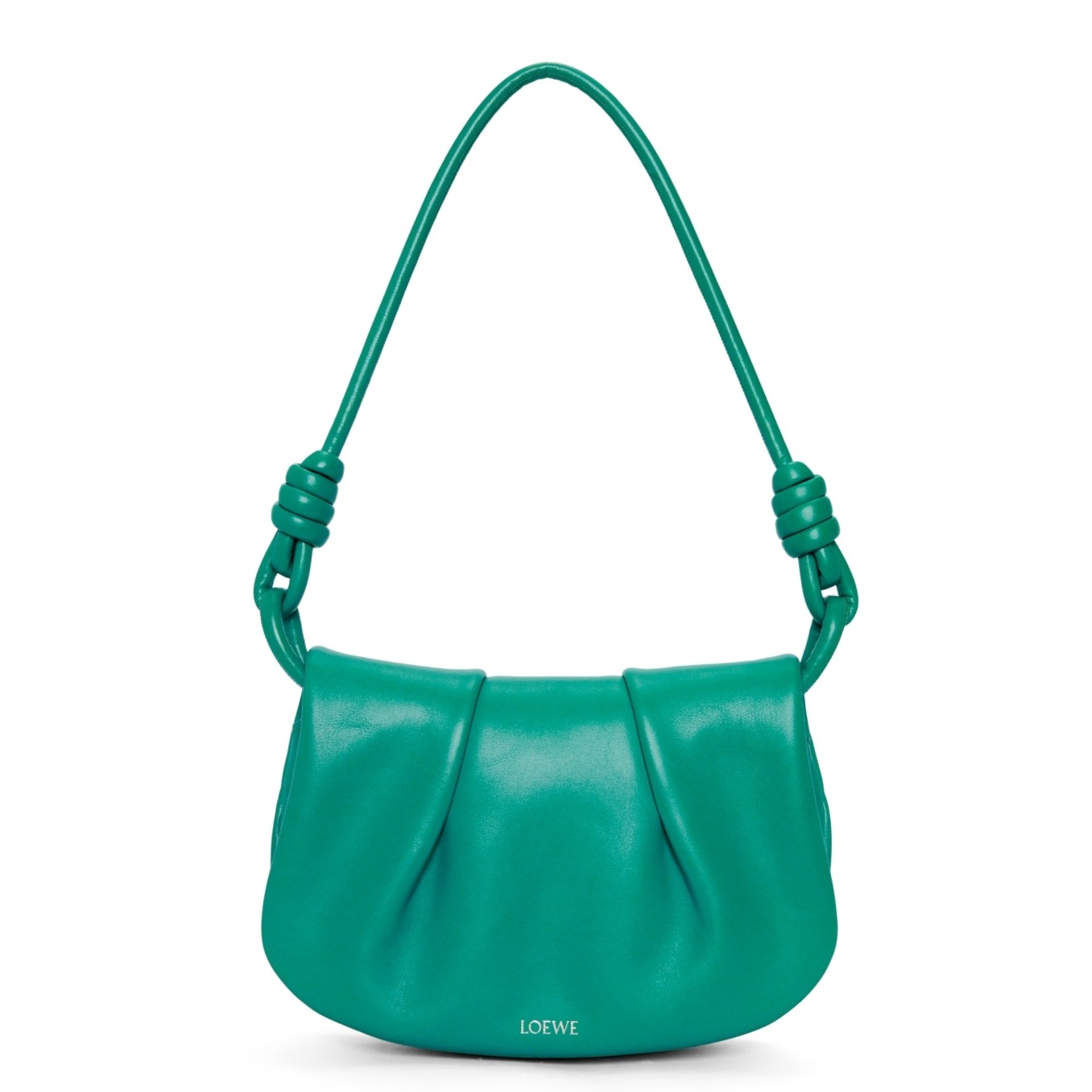 L0ew* paseo satchel bag in green nappa leather