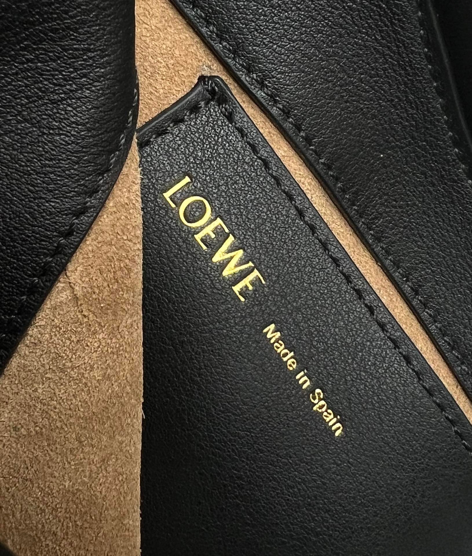 L0ew* paseo satchel bag in black nappa leather