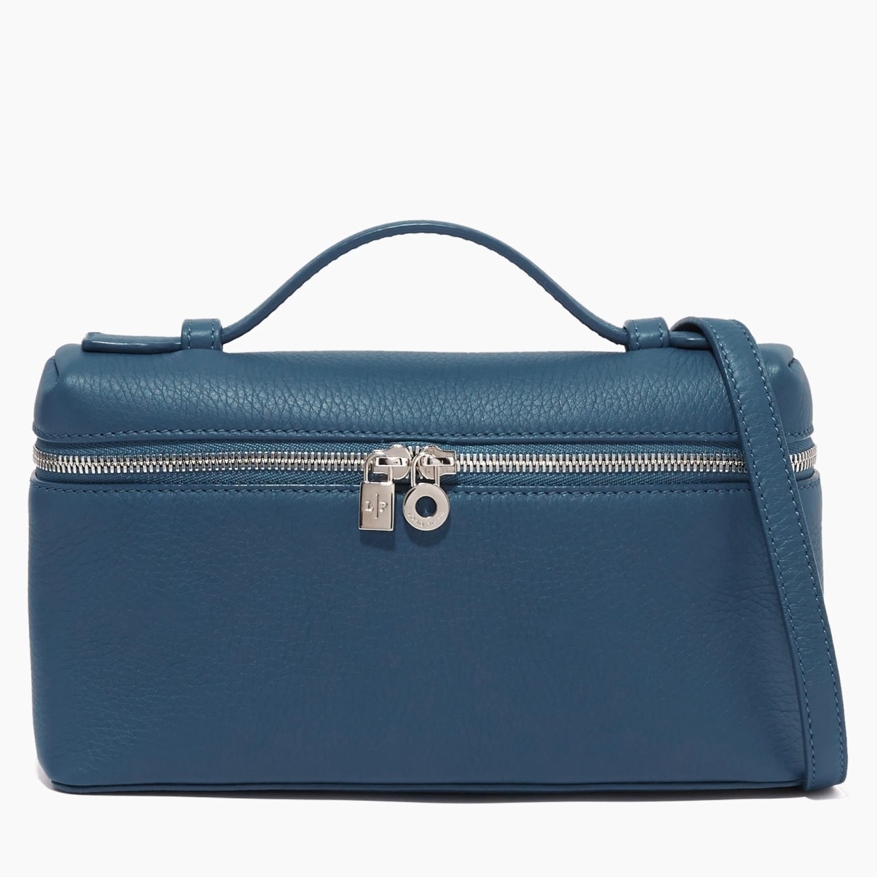 L**o p*ana extra pocket pouch l19 in blue grained leather