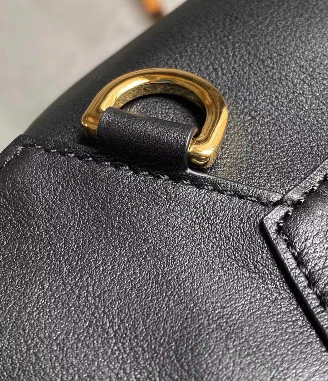 L0ew* puzzle hobo bag in black nappa calfskin