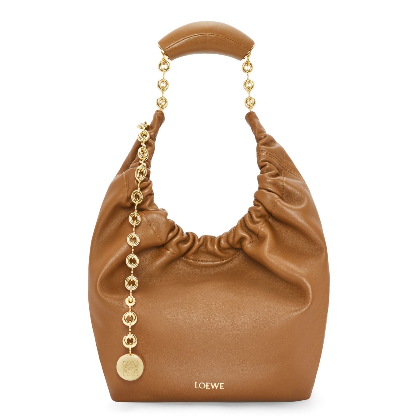 L0ew* small squeeze bag in brown nappa lambskin
